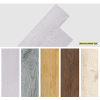 Self adhesive PVC Floor Planks Tiles American Oak White