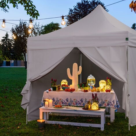 cobizi Tonnelle de Jardin 3x3m Gazebo Pliante imperm/éable Tente with 4 Parois Rev/êtement Protecteur argent/é Tente R/éception Pavillon Tonnelle Tente avec Sac de Transport r/églable en Hauteur