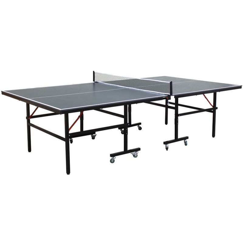 Table pliante de tennis de table portative de 60 po de Costway avec  accessoires d'intérieur