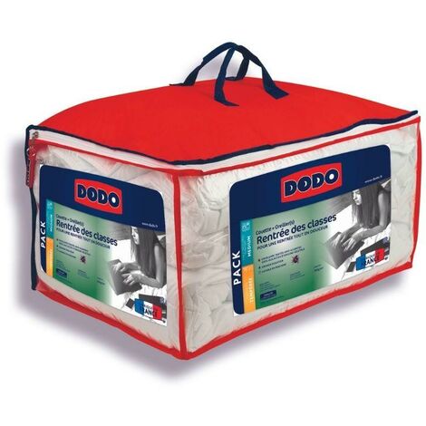 Pack DODO couette 240x260 cm + 2 oreillers ULTRA DOUX anti acariens