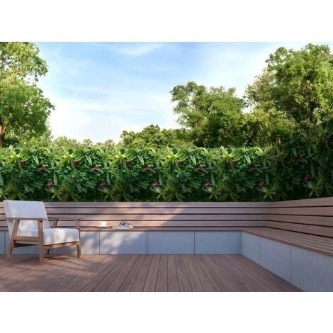 Mur végétal synthétique vert - pack de 1m² - IKAZ