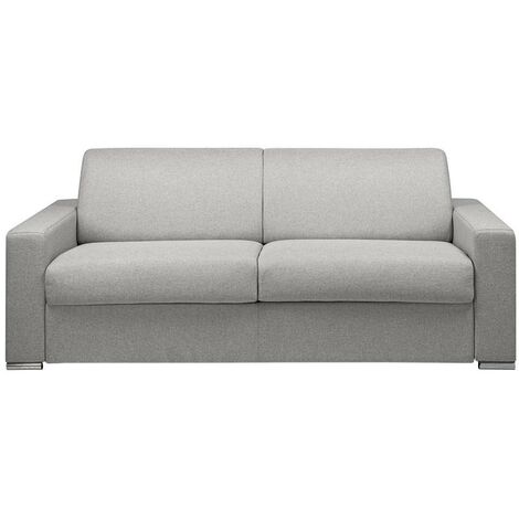 Canapé 4 Places Convertible Express En Tissu CALITO - Gris - Couchage ...