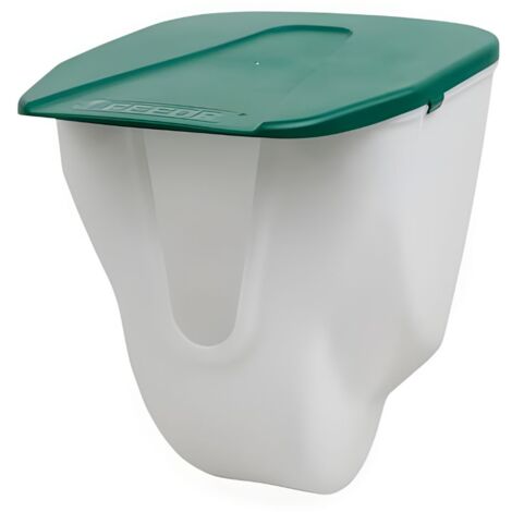 Comedero de Pared para Gallinas y Otras Aves de Corral - Comedero Gallinas Sistema Anti Desperdicio con Entrada en Forma de V - Se Ancla en la Pared para Evitar Roedores - Capacidad 2,5 kg