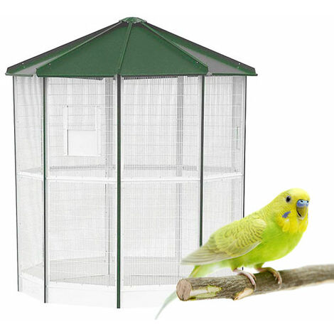 Voladera para Pájaros Exterior - Voladera Manaos de 9 Lados - Pajarera de  jardín para periquitos, ninfas y agapornis - Voladera Jardín