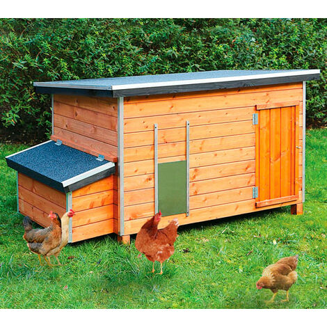 Gallinero VOSGES - Fabricación Europea Muy Robusto - con capacidad para 7-9 gallinas
