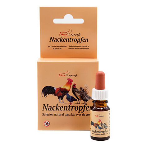 Nackentropfen- Repelente contra el Piojo y parásitos externos de Gallinas y Otros Animales - Desparasitante Natural Muy eficaz (Pack 2 unidades)