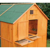 Gallinero Noruega para 10-12 Gallinas - Gallinero Grande de Madera para  Exterior - Refugio y Voladero Protegido del Aire - Bandeja Extraíble -  Incluye Perchas y Ponedero - 190x245x190cm : .es: Industria, empresas  y ciencia