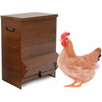 SILO Premium Tolva Para Gallinas 40 Litros – Comedero Grande Con Patas Antiroedores Y Plato Antidespilfarro