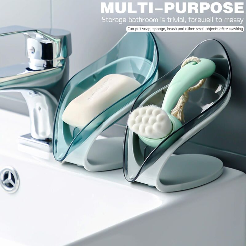 Jabonera con drenaje, soporte de barra para soporte de pared de ducha,  bandeja de jabón para encimera de azulejos de baño, protector de jabón de