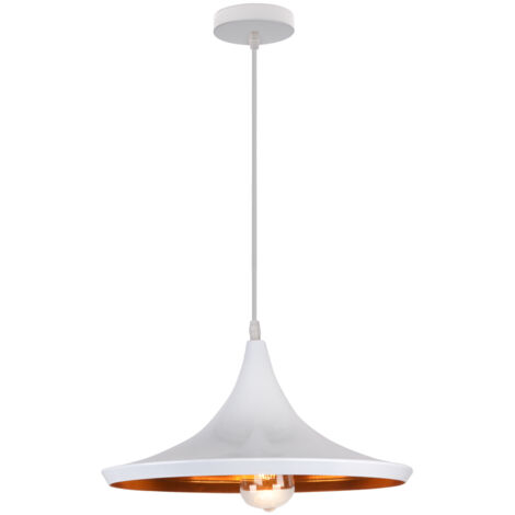Lámpara De Techo Vintage Lámpara Colgante Retro E27 Lustre Modernanórdica Blanco Para Dormitorio Pasillo Oficina