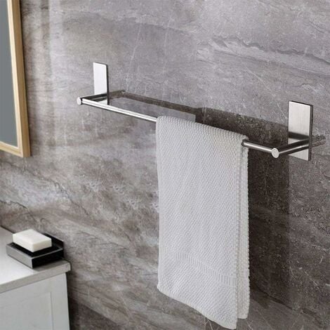 Adiós al taladro! 3 toalleros adhesivos para decorar tu baño sin agujerear  la pared