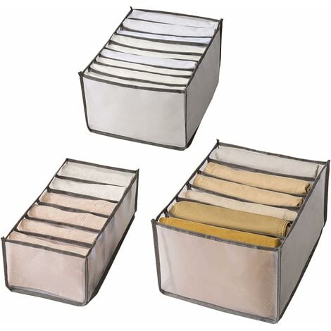 Ropa interior Cajón Organizador Ropa plegable Cajas de