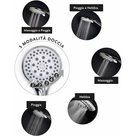 Manguera de ducha de acero inoxidable de 1,5/2M, tubo para cabezal de ducha,  soporte para accesorios de baño