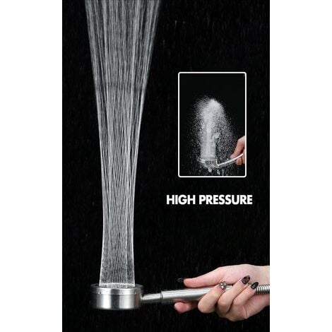 NORCKS Alcachofa Ducha con Manguera 1,5 m, Boquilla de ducha cromo que  aumenta la presión Spray con 5 modos Baño de ahorro de agua