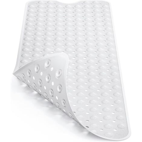 Zeeinx - Alfombra De Baño Antideslizante De Microfibra Absorbente, Divertida Decoración De Baño Con Inscripción "Get Naked", Para Bañera Y Ducha, Lavable A Máquina, 50,8 X 81,3 Cm, Negro