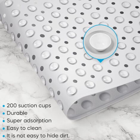 Zeeinx - Alfombra De Baño Antideslizante De Microfibra Absorbente, Divertida Decoración De Baño Con Inscripción "Get Naked", Para Bañera Y Ducha, Lavable A Máquina, 50,8 X 81,3 Cm, Negro