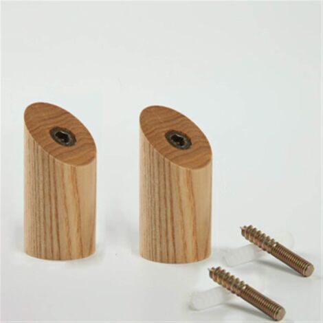 Ganchos de pared de madera de nogal Dowel