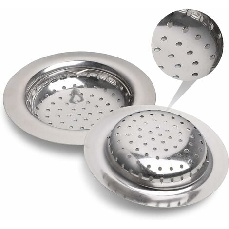 NORCKS Filtro de acero inoxidable de 11,5 x 2 cm, para baño, ducha, filtro  de