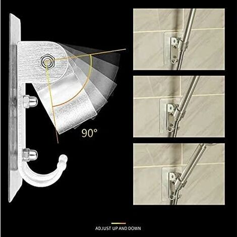 NORCKS Soporte de Ducha Soporte Ducha Pared Regulable Soporte Ducha Soporte  Alcachofa Ducha Soporte Ducha Adhesivo