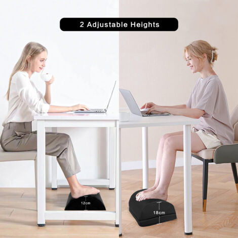 Höhenverstellbare Fußstütze Für Büro - Ergonomische Fußablage Mit Memory-Schaum