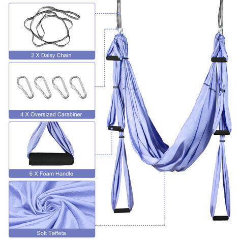 Yoga Hängematte Anti-Gravity Schwingen 250*150cm Rosa