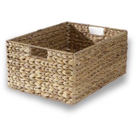 Cesta de jacinto de agua estructura de metal - 20 cm de altura