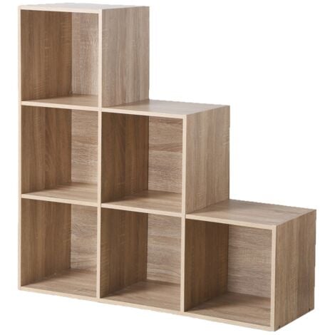 Mueble 6 estantes en escalera