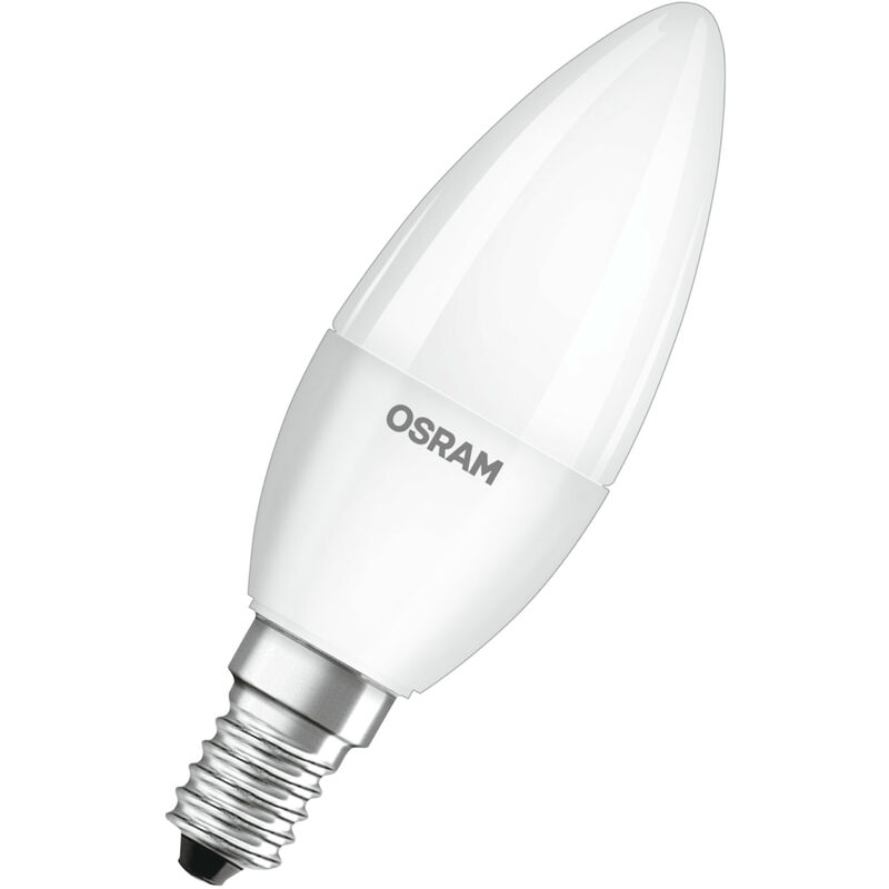 OSRAM LED BASE Classic B40, matte Filament LED-Lampen aus Glas für E14  Sockel, Kerzenform, Kaltweiß (4000K), 806 Lumen, Ersatz für herkömmliche  40W-Glühbirnen, 3er-Box