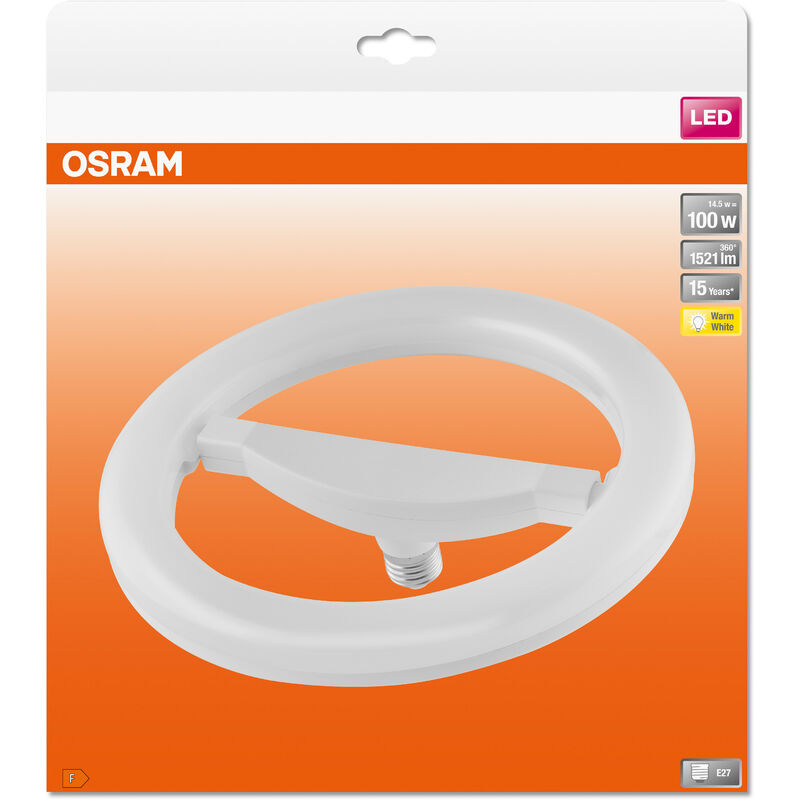 OSRAM CircoLux LED Röhre für E27 Sockel, nicht dimmbar, 14.5 Watt, Warmweiß  (2700K), 1521 Lumen, Ersatz für herkömmliche 75W-Leuchtmittel