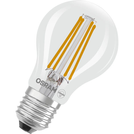 OSRAM LED Superstar Classic LED-Lampe A 75 in klassischer Kolbenform, klarer Glaskörper, 5 W, 1055 lm, E27 Fassung, 2700 K für warmweißes Licht, EEK A, 60 mm Durchmesser. (1/5)