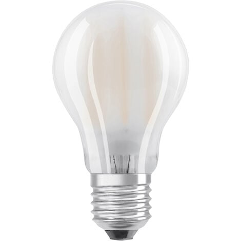 OSRAM LED Base Classic A, in Kolbenform mit E27-Sockel, Nicht Dimmbar, Ersetzt 60 Watt, Matt, Warmweiß - 2700 Kelvin, 3er-Pack