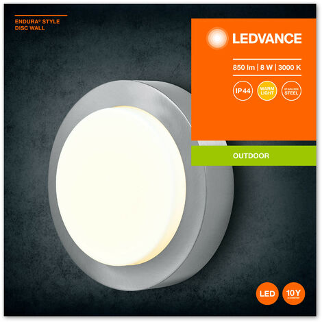 LEDVANCE SURFACE BULKHEAD Wand-Deckenleuchte – 10W, IP65, 3000K Warmweiß Für Feuchträume & Außenbereich