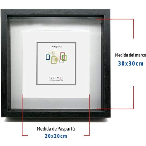 Marco Cuadro 40x50 Cm Moldura Recta 2cm + Vidrio.