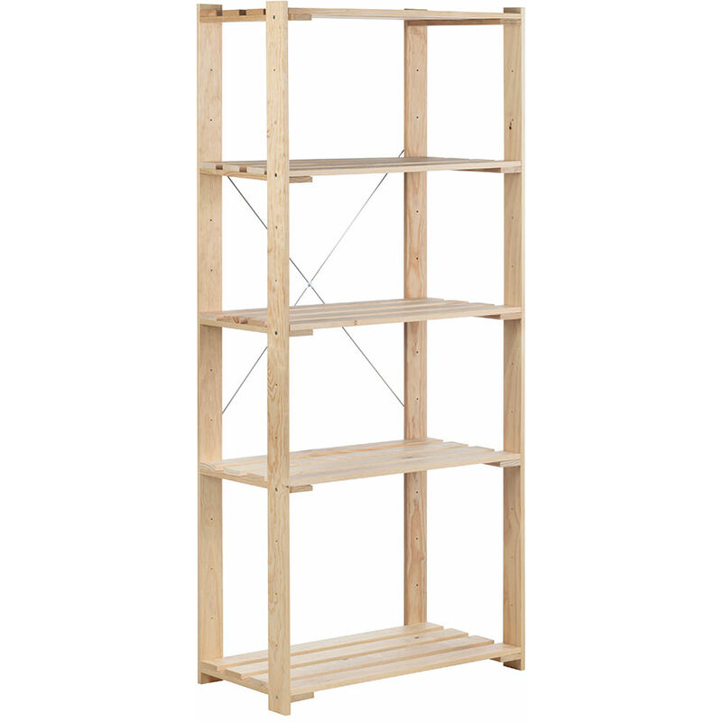 ESTANTERIA ALISTONADA EVOLUTION 5 175x76,7x43cm PINO MACIZO ASTIGARRAGA