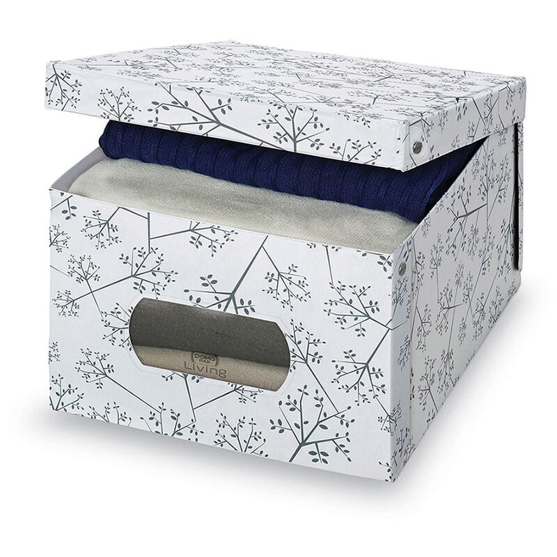 CAJA GUARDA ROPA VINILO L BON TON 39x50x24cm
