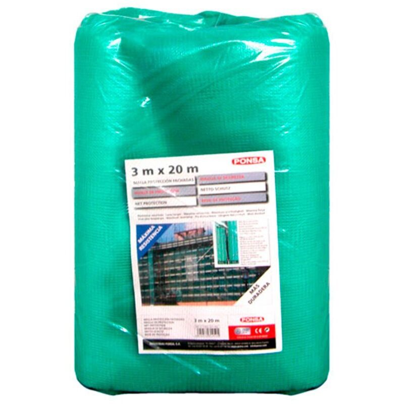 Malla De Protección Para Andamios Y Fachadas 3x10m De HDPE En Blanco – Seguridad En Obras Y Construcción