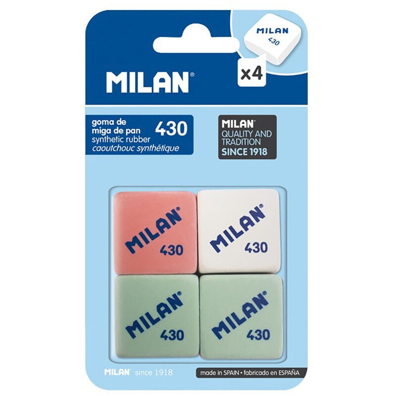 BLISTER 4 GOMAS MOD. 430 MIGA DE PAN MILAN