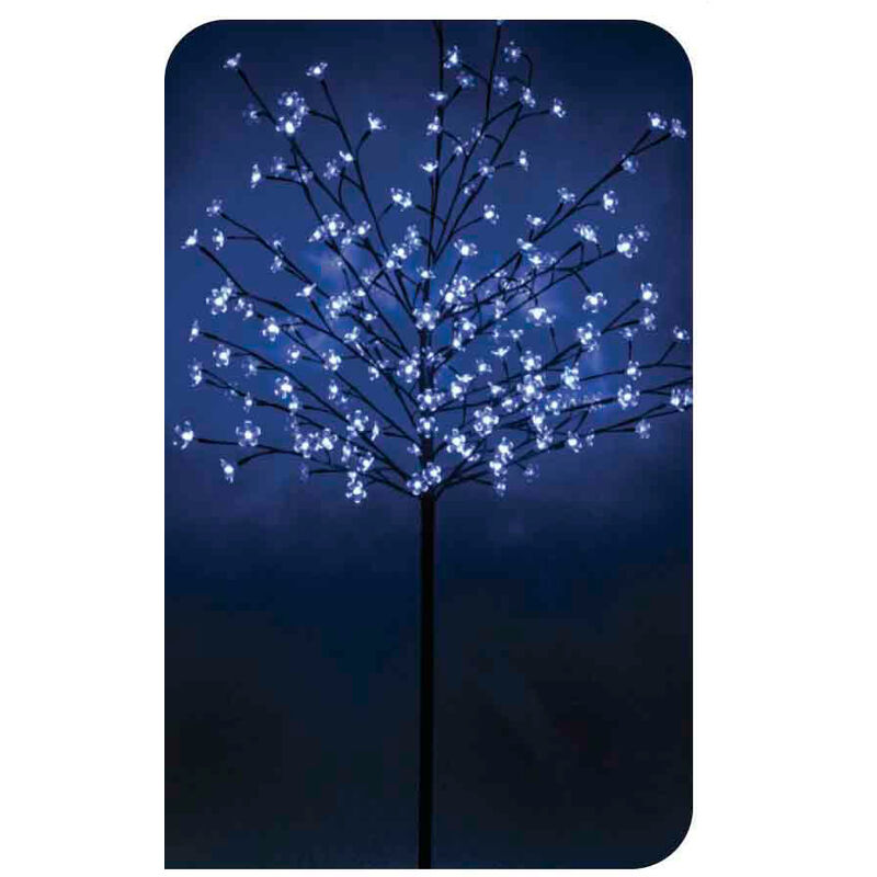 ARBOL 3D SAKURA 150cm 200 LEDS AZULES IP44 EDM