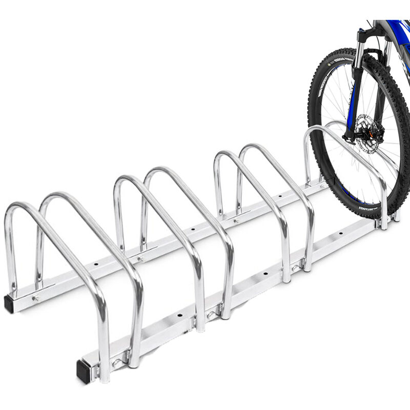 ⇒ Soporte suelo mottez para 5 bicicletas 133x33cm ▷ Precio