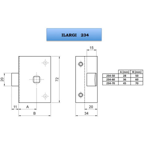 PICAPORTE ILARGI 234/60