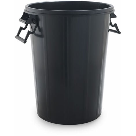 CUBO DE BASURA 100 LITROS COLOR NEGRO SIN TAPA SP BERNER