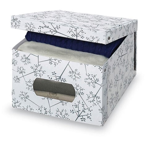 CAJA GUARDA ROPA VINILO L BON TON 39x50x24cm