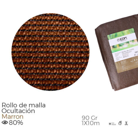 ROLLO DE MALLA DE OCULTACION COLOR VERDE 90gr 1x10m