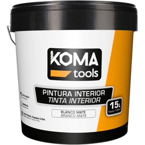 PINTURA PLASTICA MATE INTERIOR BLANCA 15L EDM