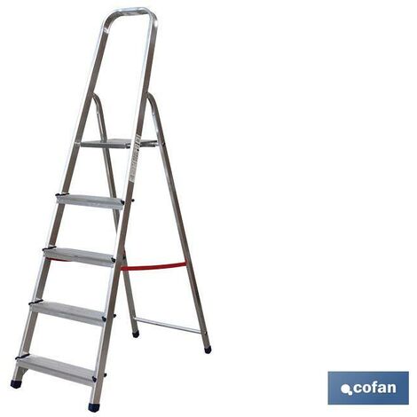 ESCALERA ALUMINIO 4 PELDAÑOS Y 0,89 MTS ALT. UTIL