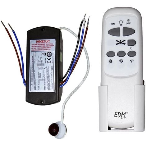 KIT MANDO A DISTANCIA UNIVERSAL PARA VENTILADOR DE TECHO EDM