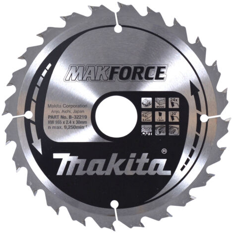 Makita B-32219 Makforce 165x30 mm lame de scie circulaire pour bois (1/3)