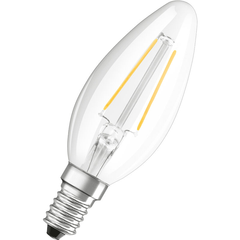 OSRAM Lampada LED - E14 - Bianco freddo - 4000 K - 2,50 W - 25W equivalenti  - chiara - LED Retrofit CLASSIC B