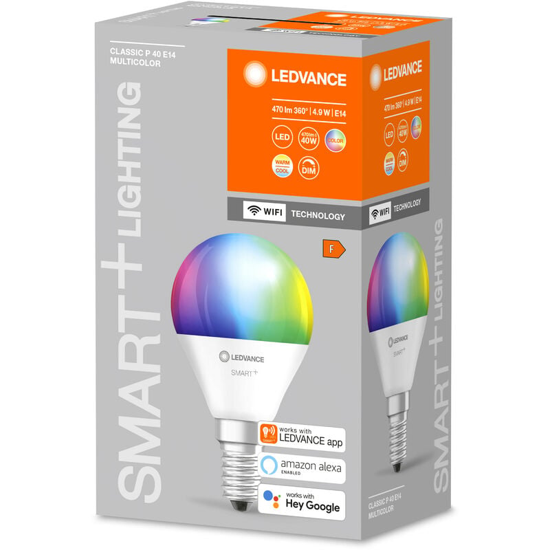 Philips Lampadina A Candela Principale E14 4.9W 470 Lumen 2700-6500K WIFI  Bianco