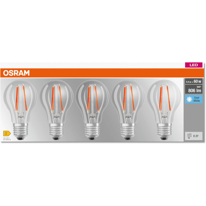 OSRAM LAMPADINA LED CLASSIC A 40 5.5W E27 2700K CON SENSORE CREPUSCOLARE